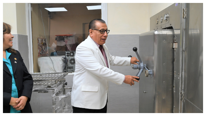 Central de Esterilización funcionará en el sótano, en un espacio cedido por el Servicio de Nutrición, hasta que concluyan los trabajos de remodelación en el piso siete.