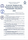 Vista preliminar de documento PLAN DE TRABAJO - VIOLENCIA