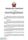 Vista preliminar de documento Proyecto de Resolución Directoral