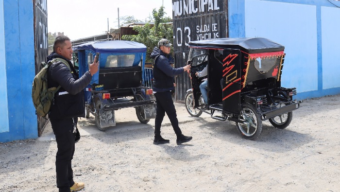 Mototaxis informales internadas en el depósito municipal
