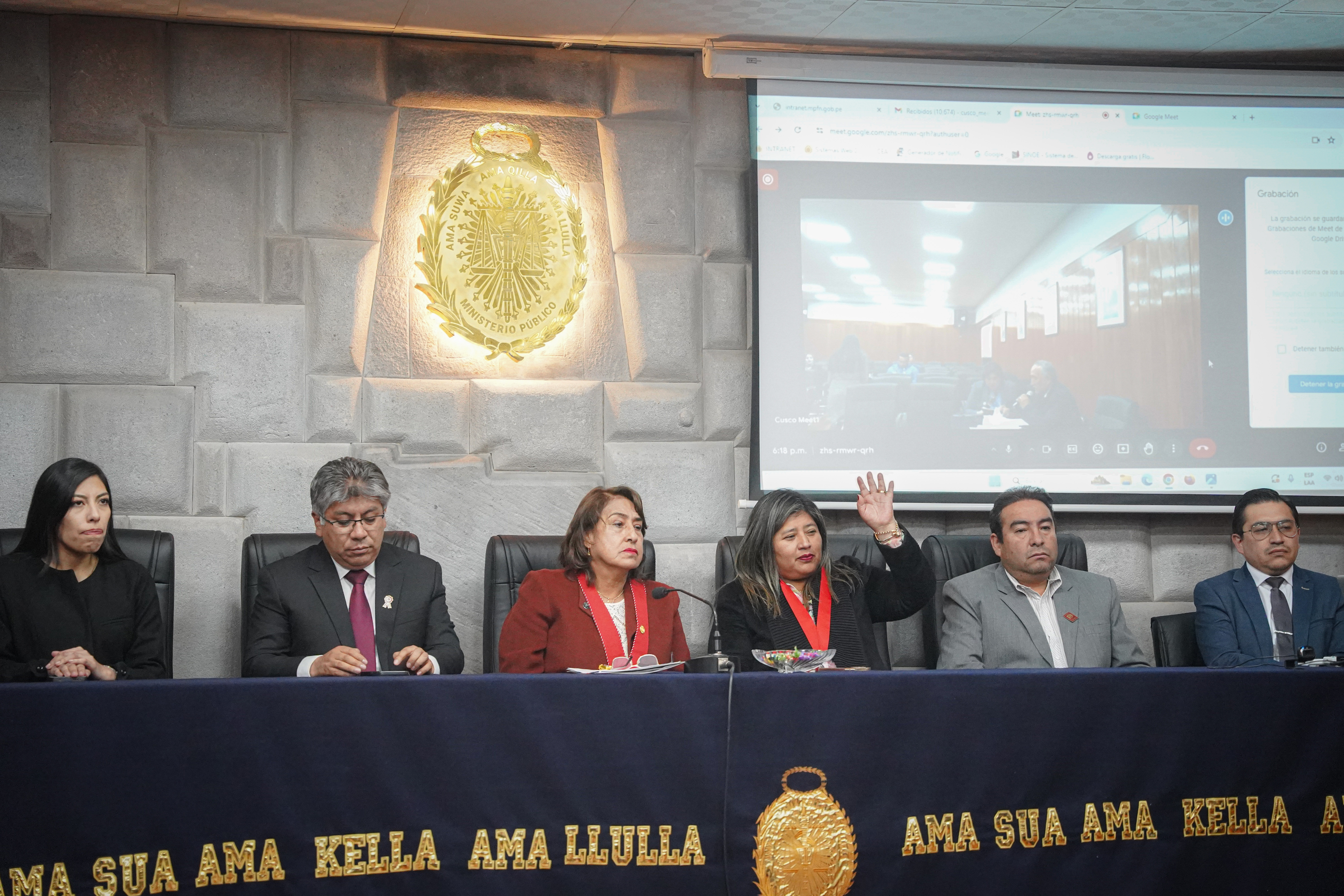 Presidenta de la Corte de Cusco participó en la Segunda Sesión Ordinaria de la CRAC