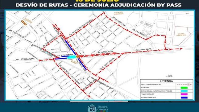 ✅Conoce todas las rutas alternas que podrás utilizar desde hoy 9:00 p. m. hasta las 
2:00 p. m. de mañana 16 de julio. 