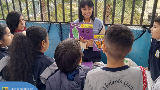 A través del programa EDUCCA, llegamos al nivel primaria del CAP FAP José Abelardo Quiñones, para brindar charlas sobre el cuidado al medio ambiente 🌎 y biodiversidad, además de capacitaciones sobre reciclaje ♻️ y juegos lúdicos con los escolares. 🧩 También instalamos un nuevo botellón para el acopio de botellas de plástico 🚮 y obsequiamos cartucheras y bolsas recicladas a los alumnos.