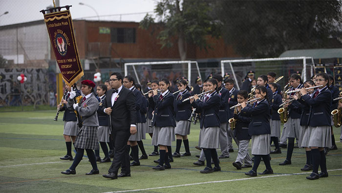 Talento y emoción en el concurso de bandas escolares.