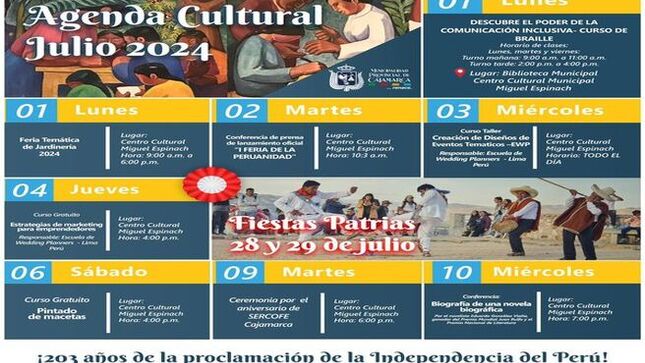 Este año celebramos 203 años de la proclamación de independencia del Perú.
