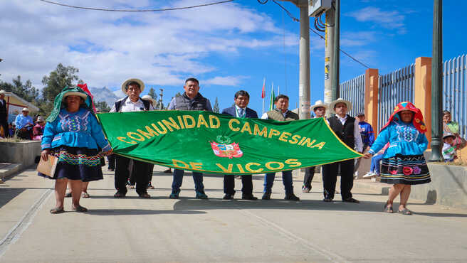 Director Regional de Transportes y Comunicaciones participa del 62° aniversario de fundación de la comunidad campesina de Vicos