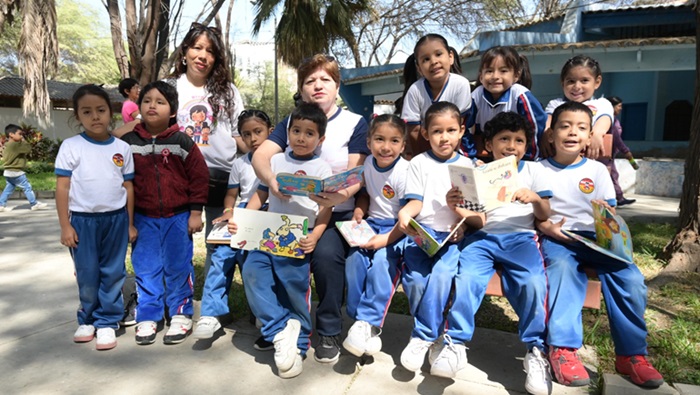 Niños y niñas de inicial