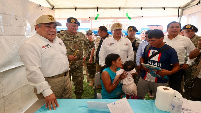 Campaña multisectorial de la Fuerzas Armadas benefició a más de 15 000 pobladores en Canayre