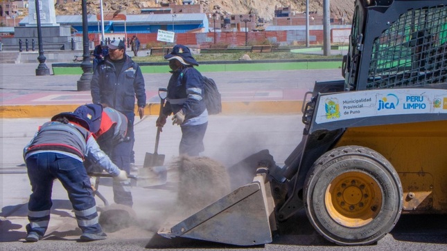 “Jornadas de limpieza no se detienen” Municipalidad de Puno garantiza el cuidado del ornato en centros poblados