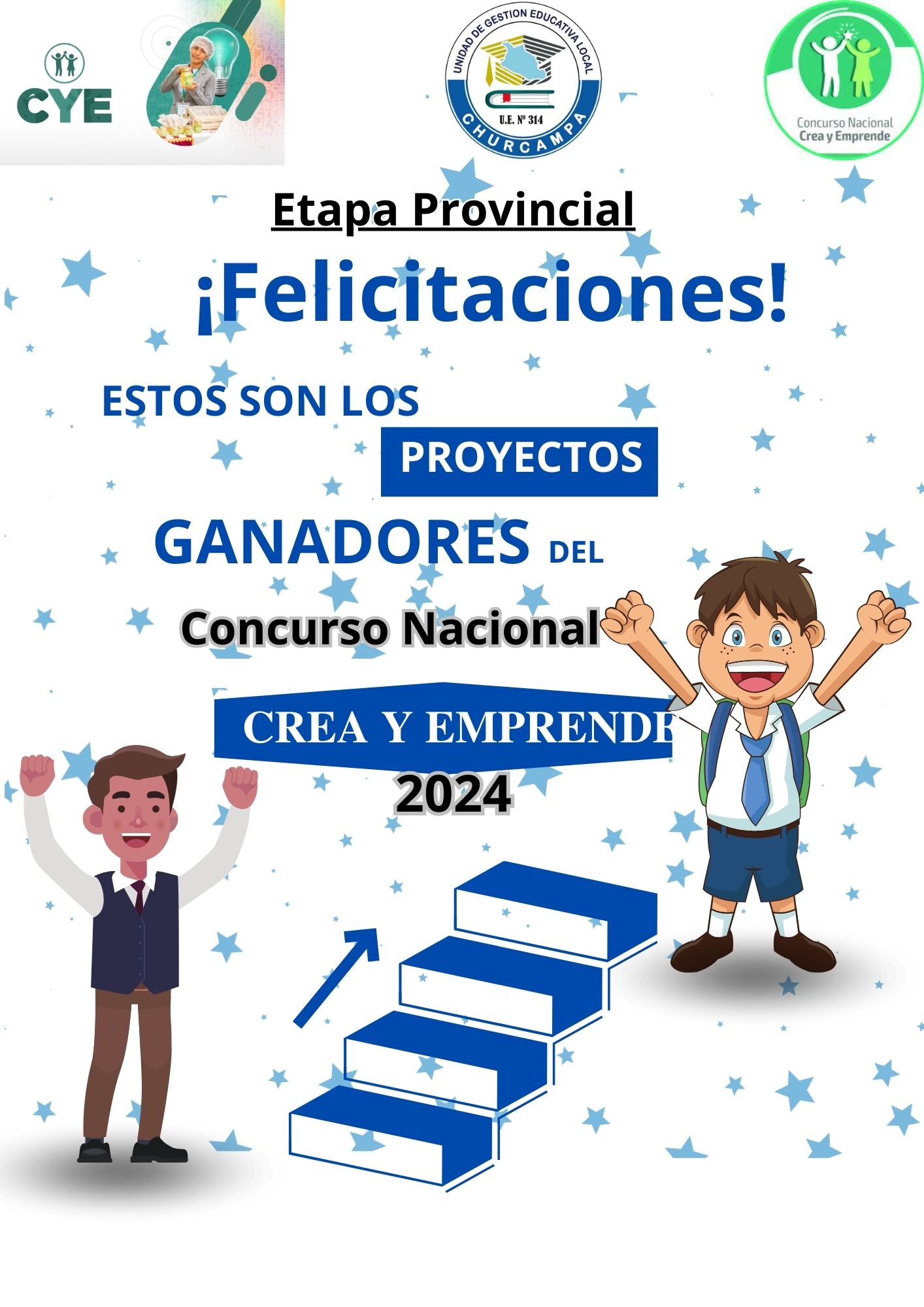 Felicitaciones a los proyectos ganadores del Concurso Nacional de CREA Y EMPRENDE 2024.