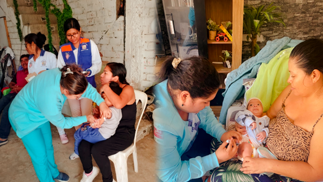 Las brigadas de salud visitaron las zonas de Ollanta Humala, 13 de Noviembre, Los Ángeles, Mónica Zapata, Villa Jardín, Manuel Seoane, Los Claveles, Las Dalias, San Borja, La Molina, El Rosal y Los Faiques; para garantizar un proceso ordenado y seguro, cumpliendo con todas las medidas de seguridad.