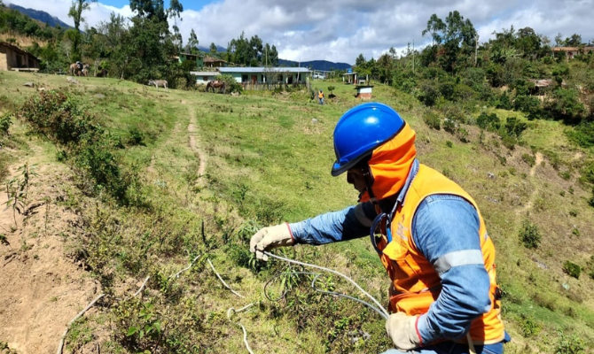 Imagen de trabajos realizados en la zona