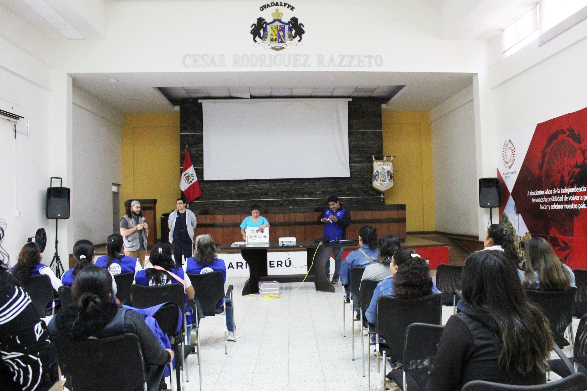 Se llevó a cabo la capacitación a los agentes comunitarios de salud y actores sociales del distrito de Guadalupe