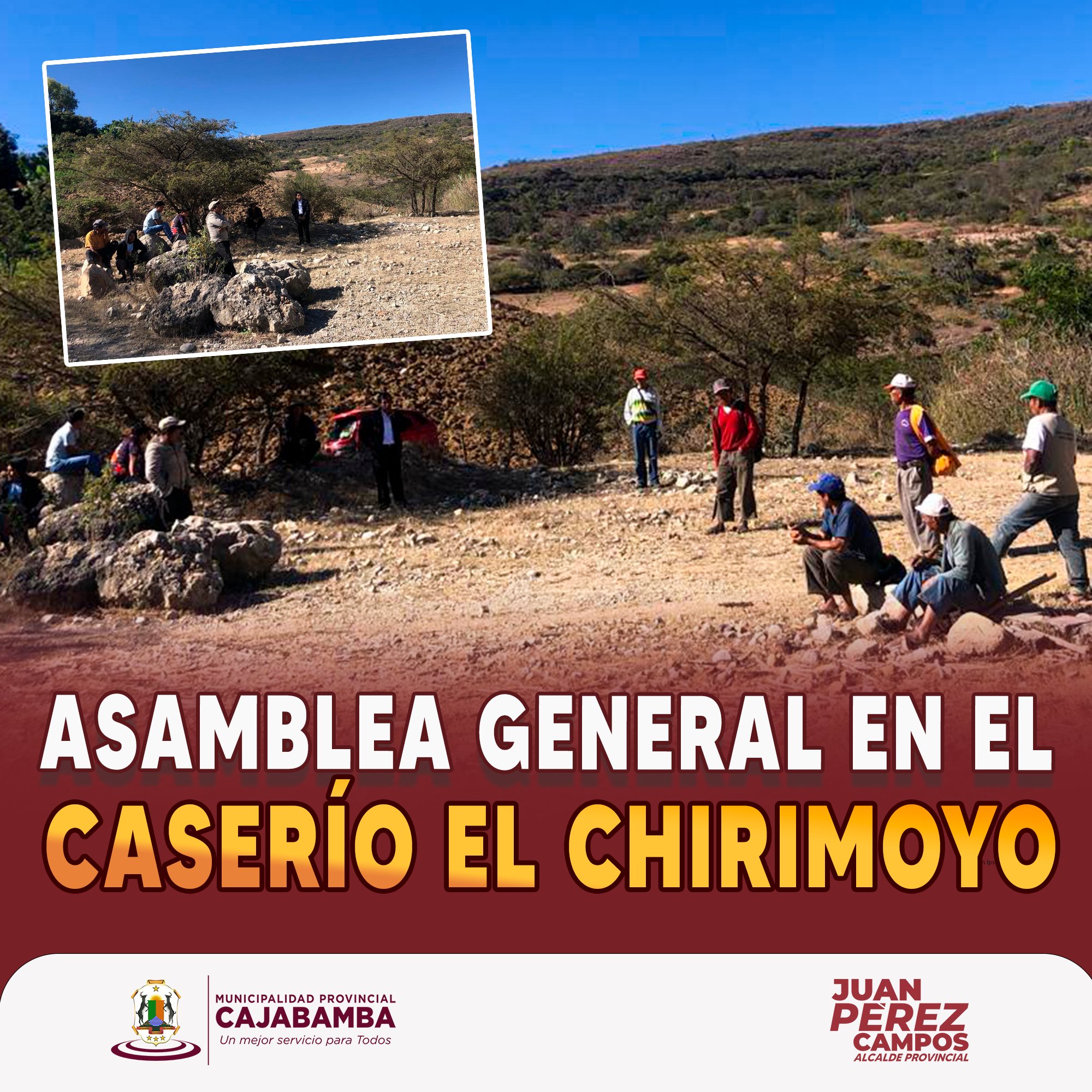 llevó a cabo una Asamblea General con los vecinos del Caserío El Chirimoyo