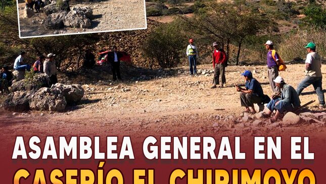llevó a cabo una Asamblea General con los vecinos del Caserío El Chirimoyo