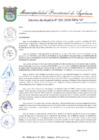 Vista preliminar de documento DECRETO DE ALCALDIA N° 001-2020-MPA