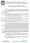 Vista preliminar de documento DECRETO DE ALCALDIA N° 006-2020-MPA