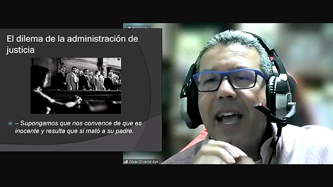 En conversatorio sobre cine y derecho se abordó la película “12 hombres en pugna”