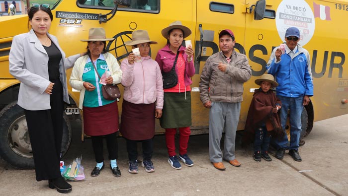 Programa Contigo inicia segunda entrega de pensión a usuarios de zonas alejadas a través de “carritos pagadores”