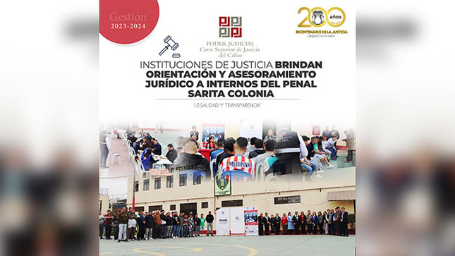 Comisión de Apoyo al Servicio Judicial para Internos brindó orientación legal y atención de casos a internos del penal Sarita Colonia