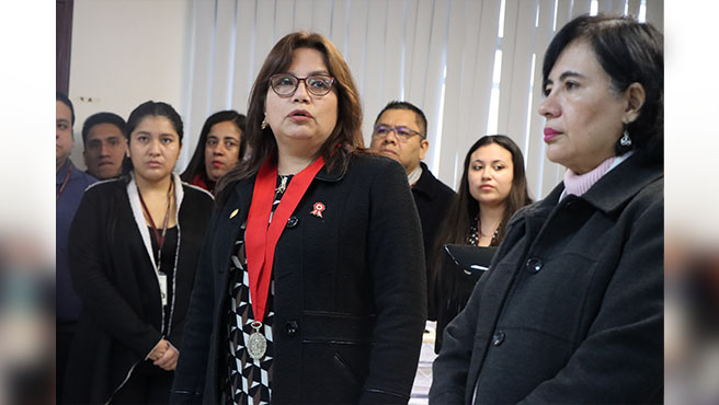 Jefa de ODANC Callao, Rocio Mendoza Caballero inició visitas ordinarias a juzgados del NCPP