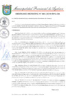Vista preliminar de documento ORDENANZA MUNICIPAL N° 003-2019-MPA-CM