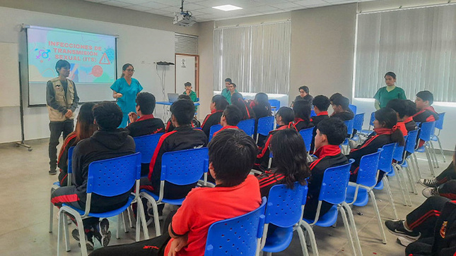 COMUDENA 2024 realizo campaña en la institución educativa José Carlos Mariátegui.