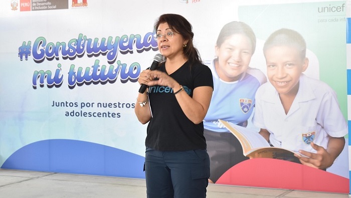 Funcionaria de unicef