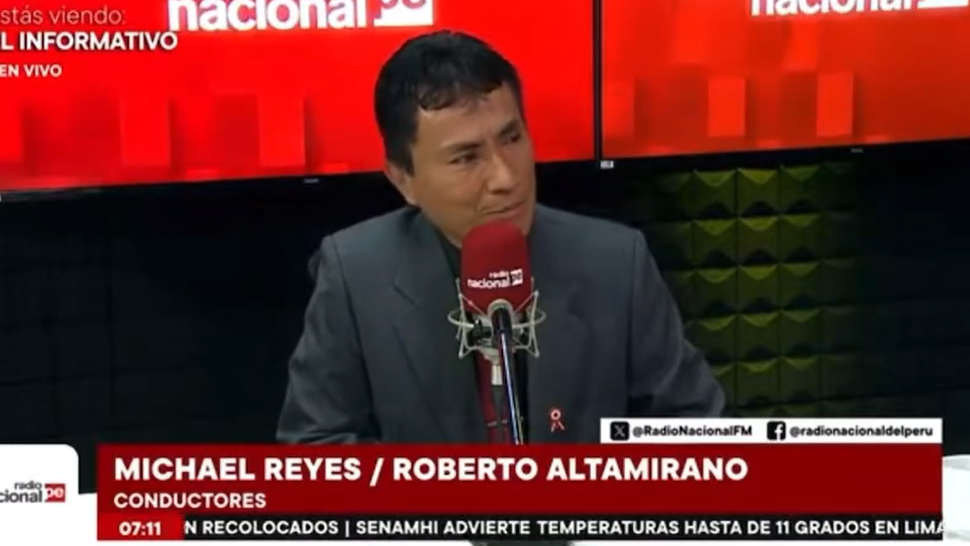 entrevista del burgomaestre en Radio Nacional