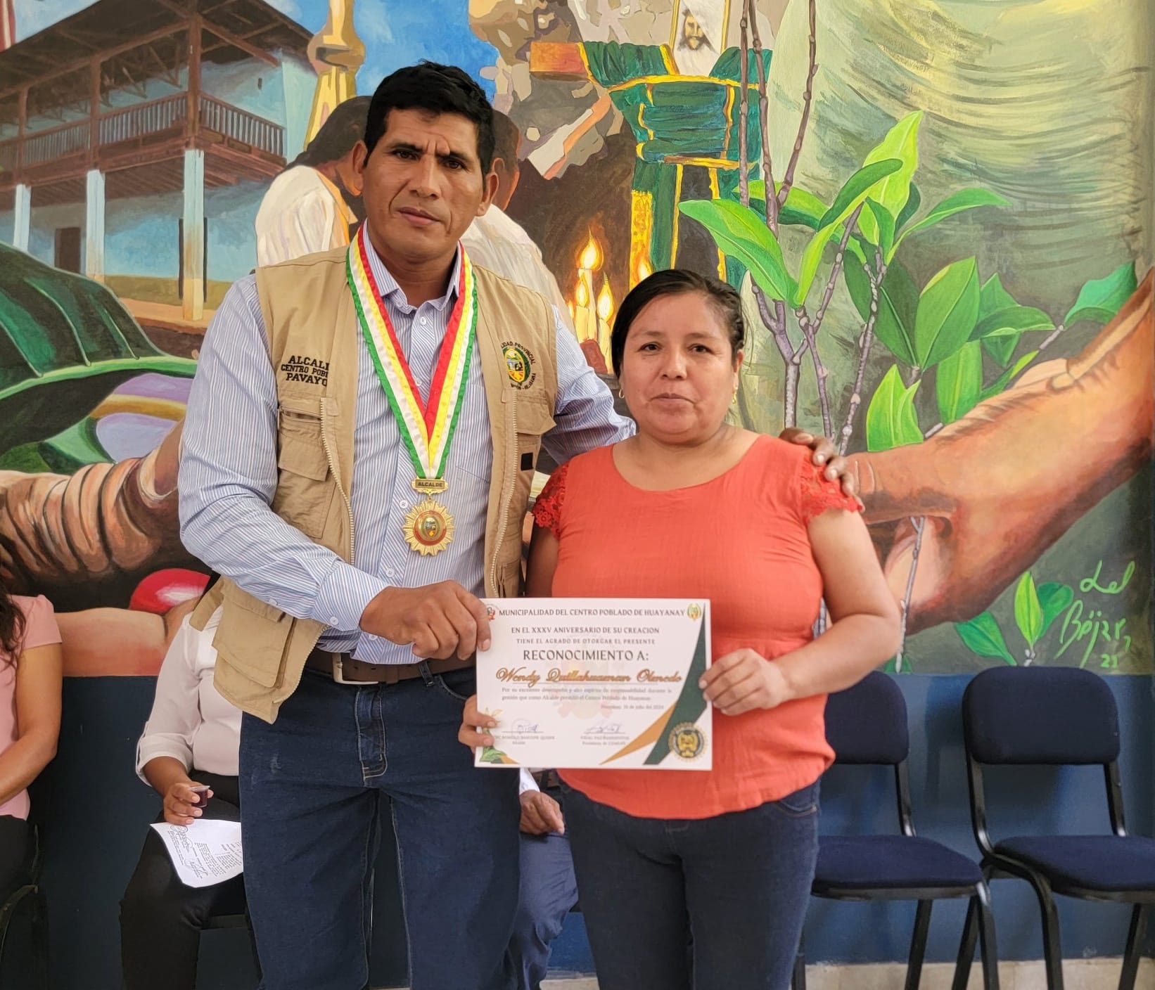 Alcalde de La Convención celebra el 35° aniversario de Huayanay con sesión solemne y actividades comunitarias