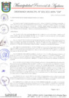 Vista preliminar de documento ORDENANZA MUNICIPAL N° 001-2021-MPA-CM