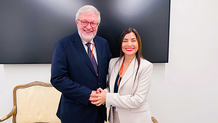 Directora ejecutiva de la APCI y presidente del Comité de Ayuda al Desarrollo de la OCDE dialogan sobre las prioridades de cooperación para el Perú