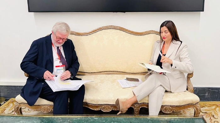 Directora ejecutiva de la APCI y presidente del Comité de Ayuda al Desarrollo de la OCDE dialogan sobre las prioridades de cooperación para el Perú