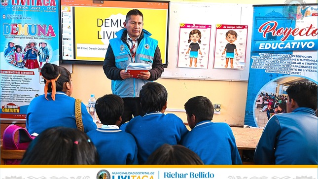 Proyecto Educativa, DEMUNA y SAR Livitaca realizaron charlas sobre prevención de violencia física y sexual 