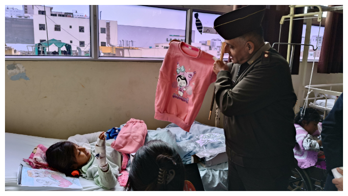 Los menores fueron captados en el distrito de Canayre, provincia de Huanta, región de Ayacucho, zona del Vraem, durante la Campaña Cívica Multisectorial que realiza el Comando Conjunto de las Fuerzas Armadas a nivel nacional.