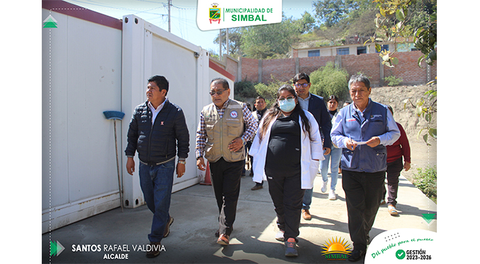 Recorrido por las instalaciones del Puesto de Salud Simbal