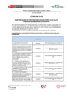Vista preliminar de documento Comunicado postergación de proceso de convocatoria.
