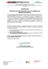 Vista preliminar de documento Comunicado cancelación del proceso de convocatoria