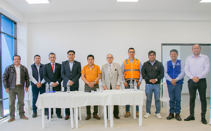 Alcalde de Huarmey y autoridades informan del estado situacional del PTAP Huarmey
