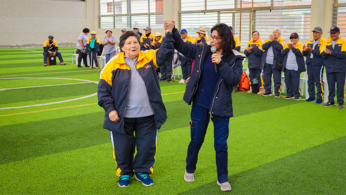 Participación activa de los adultos mayores en el CIAM Mejía