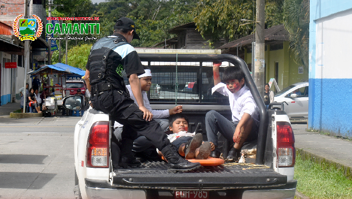 Simulacro Nacional Multipeligro Realizado con Éxito en el Distrito de Camanti 2024