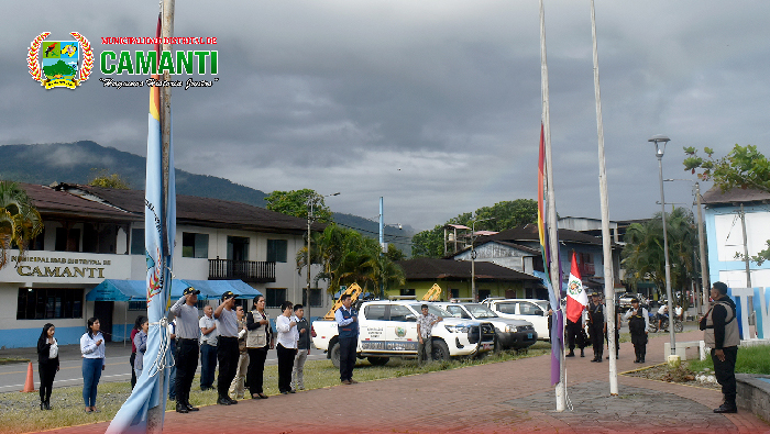  Ceremonia de Izamiento del Pabellón Nacional en Camanti - 03 de junio del 2024