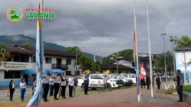  Ceremonia de Izamiento del Pabellón Nacional en Camanti - 03 de junio del 2024