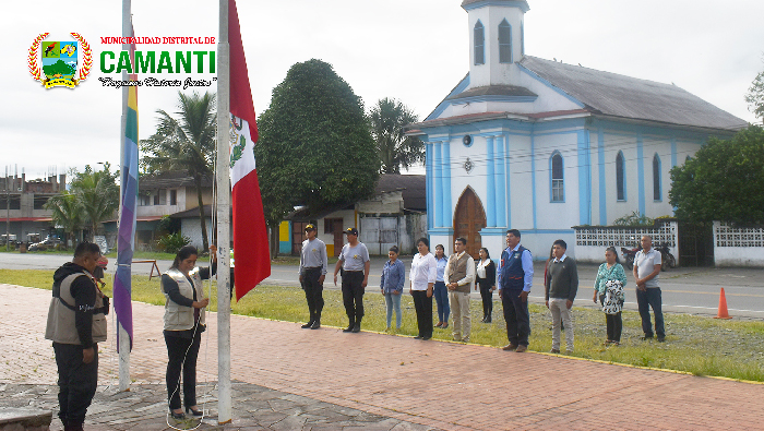  Ceremonia de Izamiento del Pabellón Nacional en Camanti - 03 de junio del 2024