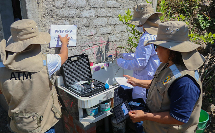Municipalidad realiza asistencia técnica y control de calidad de agua en la JASS de la zona rural.