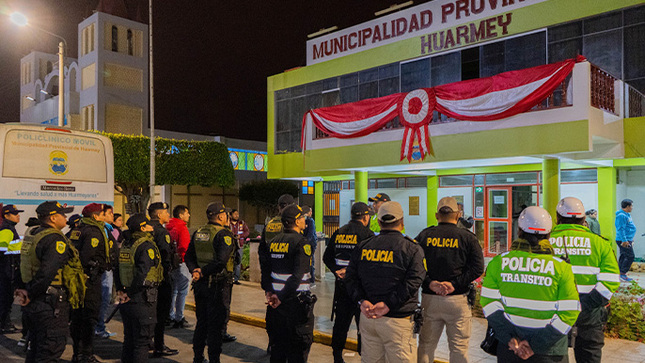 Municipalidad realiza Mega operativo "Primero la Seguridad" en Huarmey.