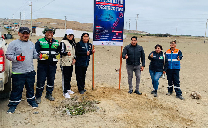 Campaña y colocación de banners educativos para la prevención contra la pesca Ilegal.