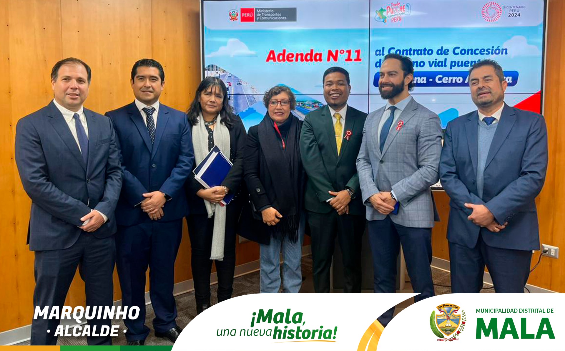 Firma de Adenda N°.11Suscrita por el Ministro de Transporte y Comunicaciones