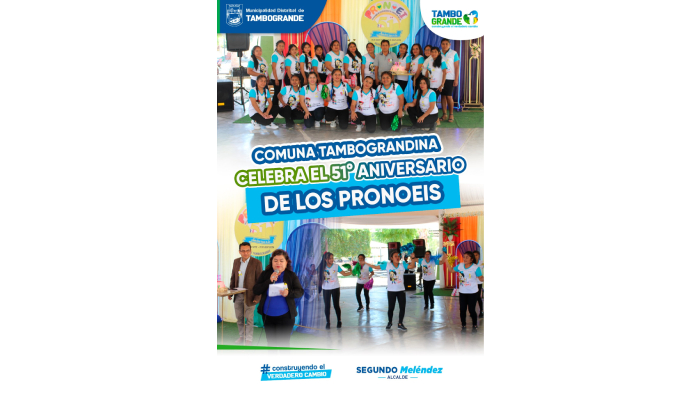Comuna tambograndina celebra el 51° aniversario de los pronoeis