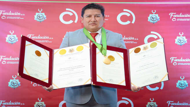 DRTC es condecorada con el Premio Nacional a la Institución excelencia 2024 por la Cámara Nacional de Comercio del Perú